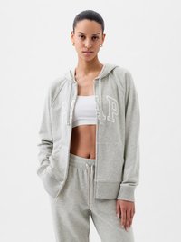 GAP HERITAGE - Felpa con zip - light heather grey