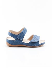 Damart OUVERTURE TOTALE PIEDICAL - Sandalias de cuña - blue