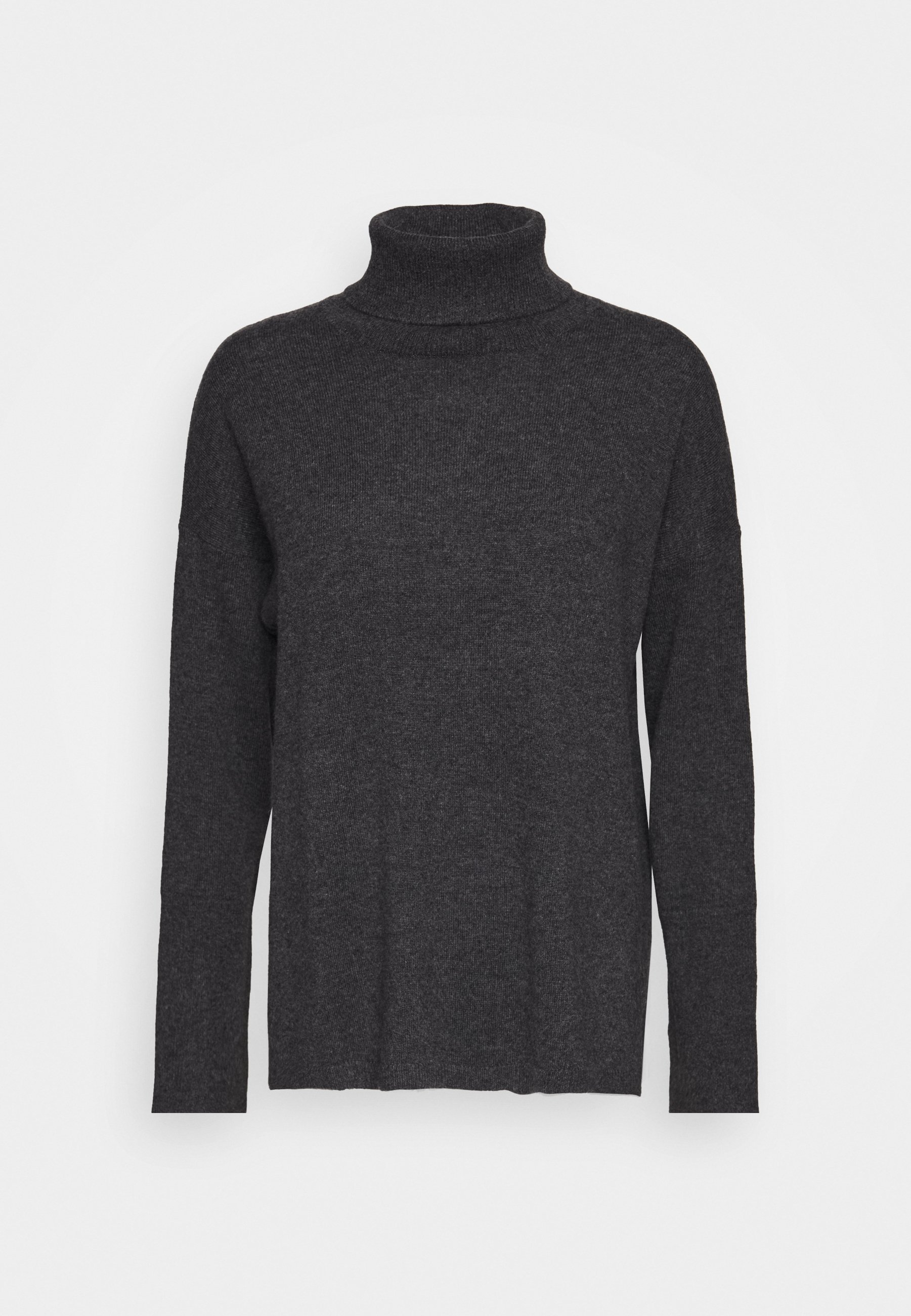 pure cashmere TURTLENECK LOOSE FIT TUNIC Jumper graphite/grey