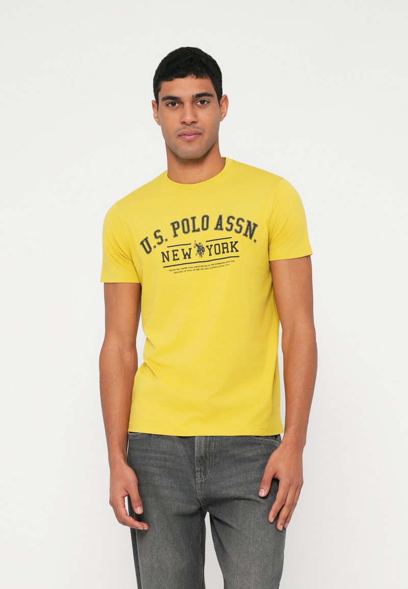 U.S. Polo Assn. T-shirt print neongroen