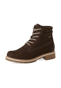 Tamaris ELEGANTE MIT REMOVABLE SOCK - Botines con cordones - mocca