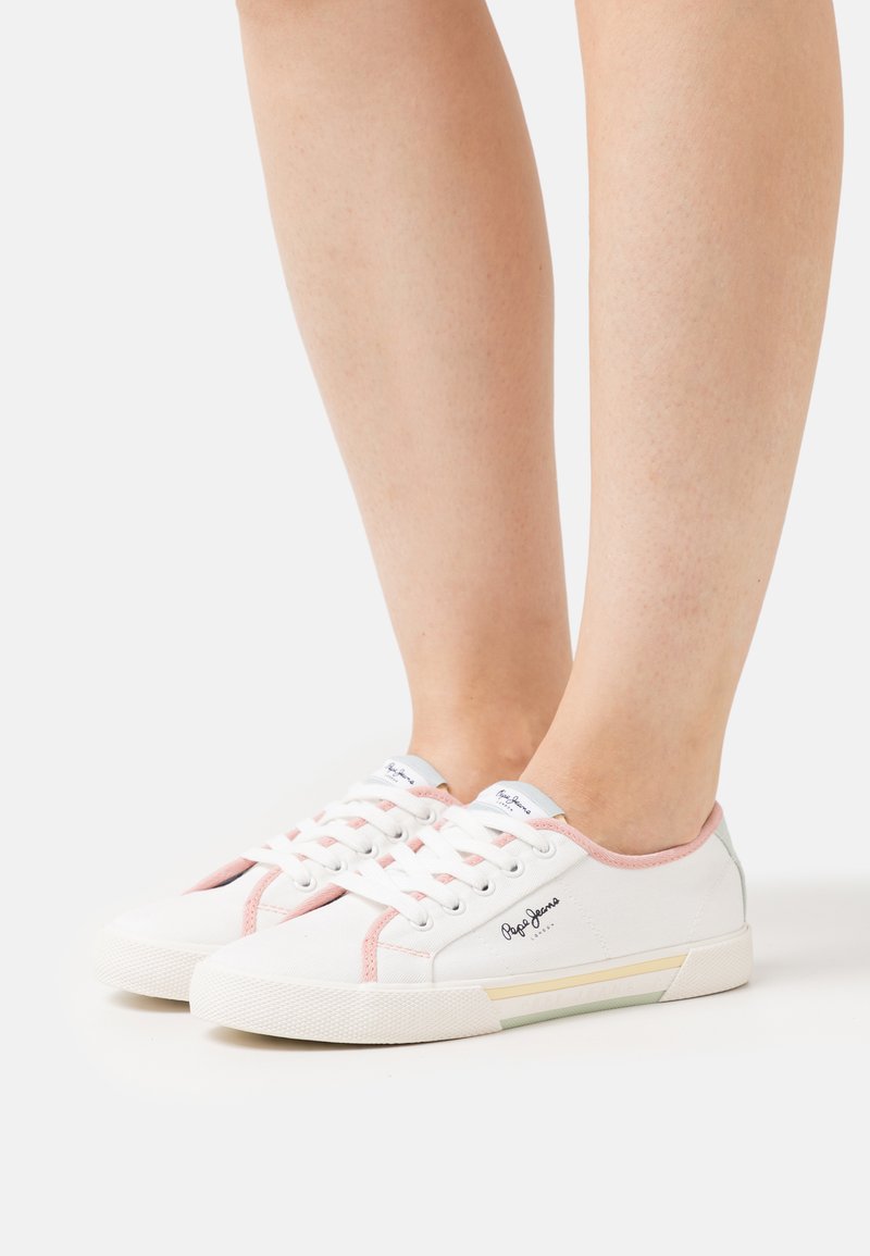 Pepe Jeans BRADY BANDAN Baskets basses white/blanc ZALANDO.FR