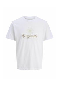 RUNDHALSAUSSCHNITT - T-shirt con stampa - bright white