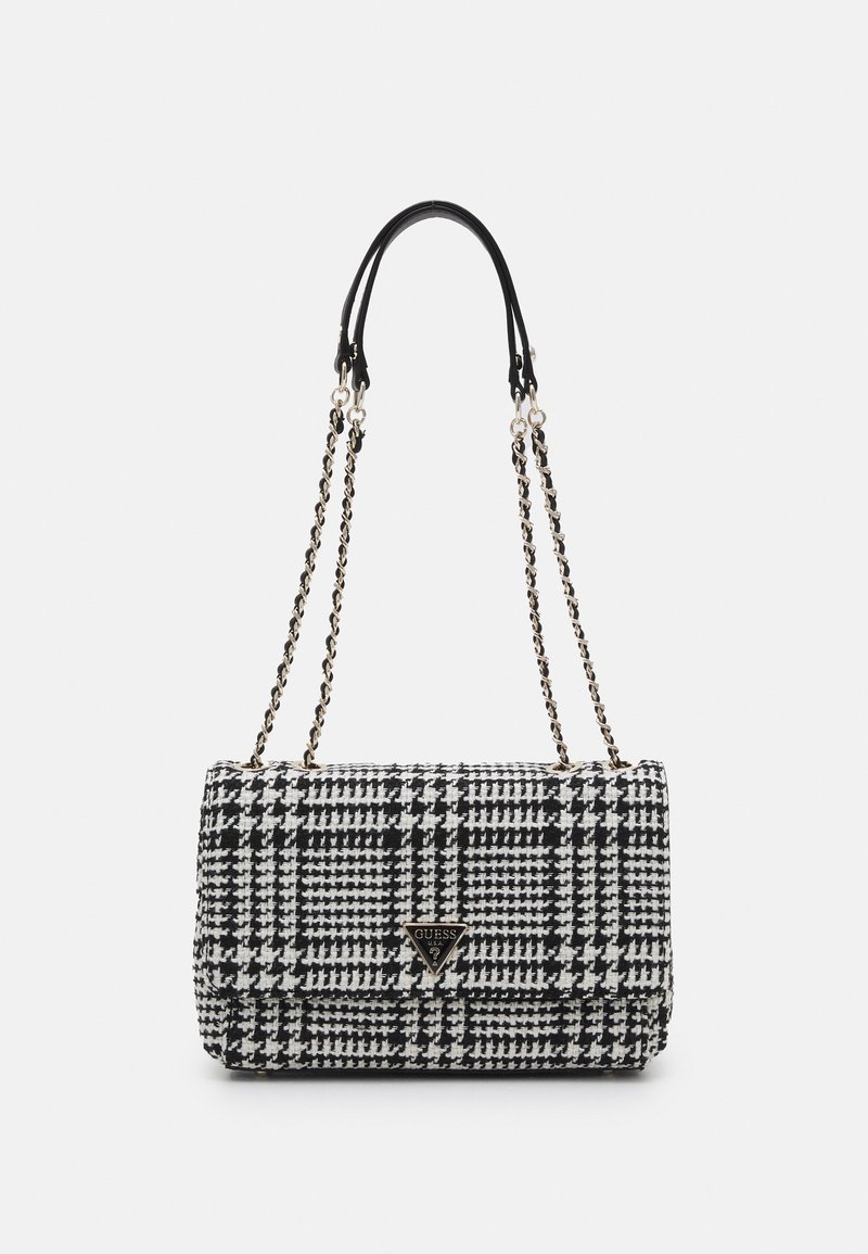 Guess CESSILY CONVERTIBLE XBODY FLAP Across body bag black/white