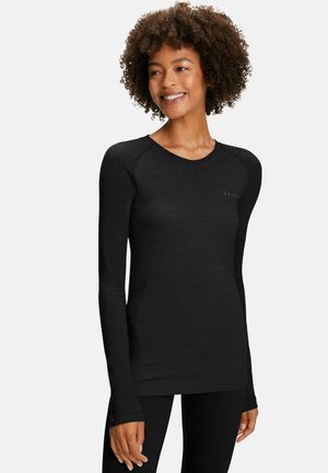 WOOL-TECH LIGHT ROUND NECK WARM AND COLD TEMPERATURES - Unterhemd/-shirt - black