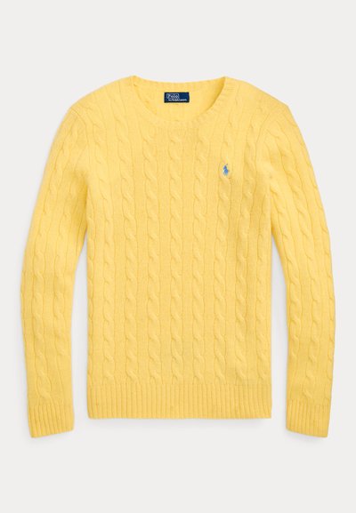Polo Ralph Lauren CABLE KNIT WOOL CASHMERE JUMPER - Džemperis - fall yellow 24