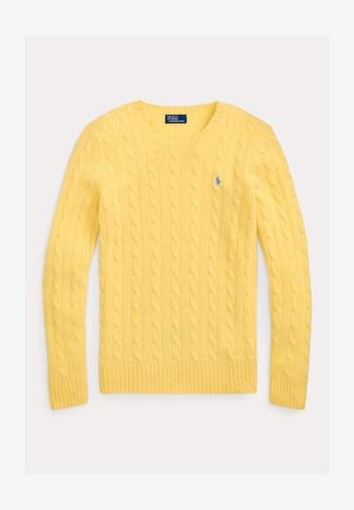 Polo Ralph Lauren CABLE KNIT WOOL CASHMERE JUMPER - Džemperis - fall yellow 24