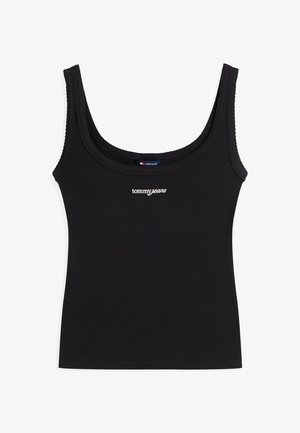 Tommy Jeans, SLIM SCRIPT TANK - Débardeur - black