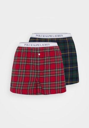 2 PACK - Nattøj bukser - red/green