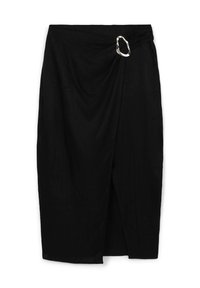MIDI SPACCO - Jupe crayon - ultrablack