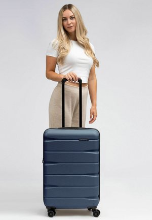 FRANKY, MUNICH 4.0 4-ROLLEN TROLLEY M 66 CM MIT DEHNFALTE UNISEX - Valise à roulettes - dark blue dull