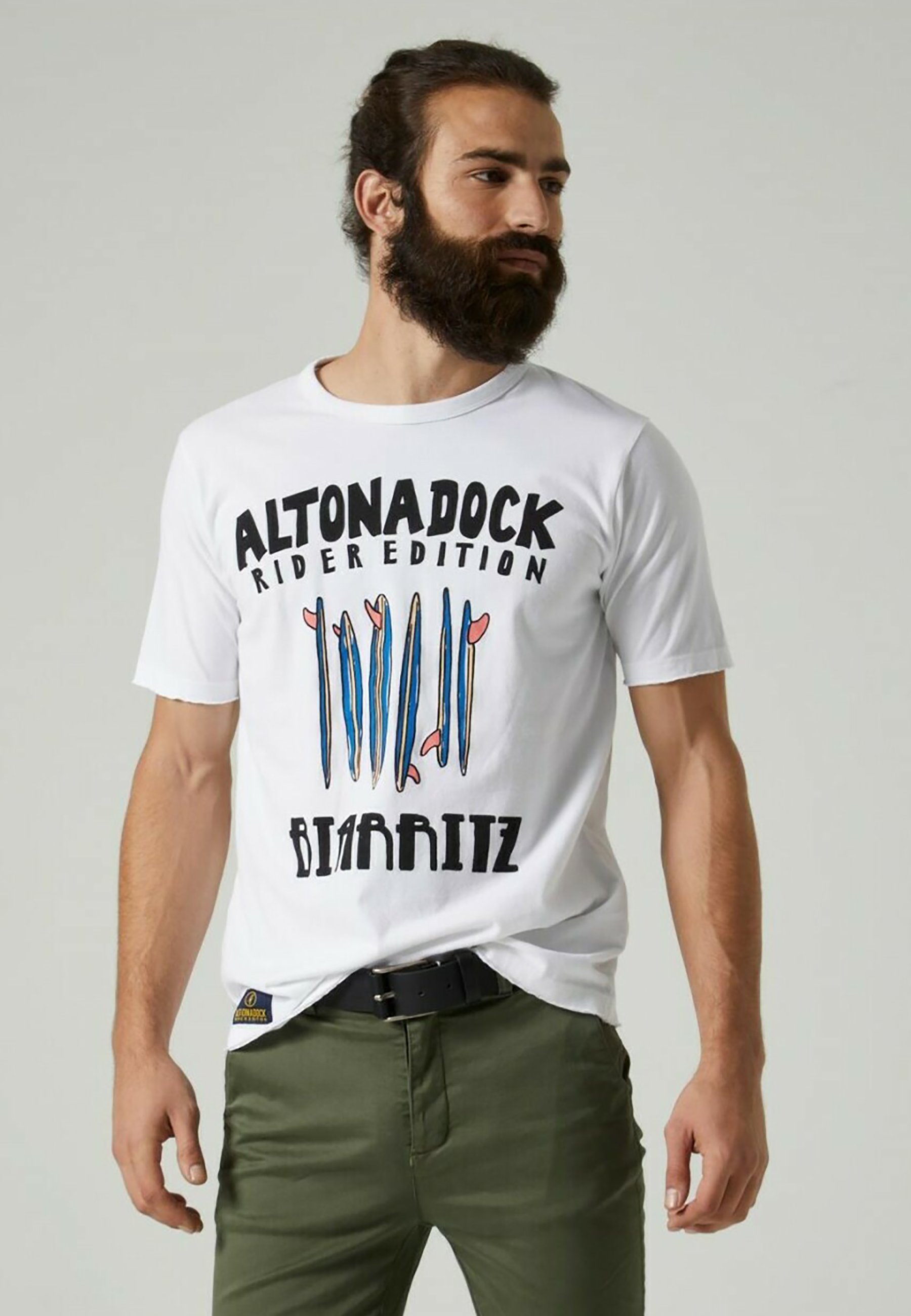 Camiseta Altona Dock blanca Piña | Camisetas Altonadock
