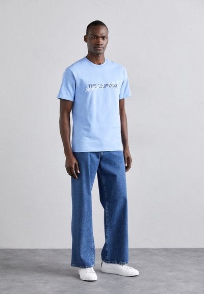 The Kooples MC - Marškinėliai su spaudiniu - steel blue