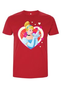 Henry Tiger DISNEY PRINCESSES CINDERELLA HEARTS UNISEX - T-shirt z nadrukiem