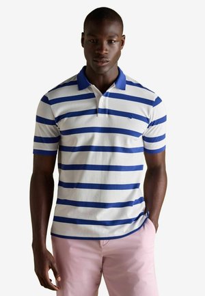 REGULAR FIT  - Polo krekls - blue white stripe