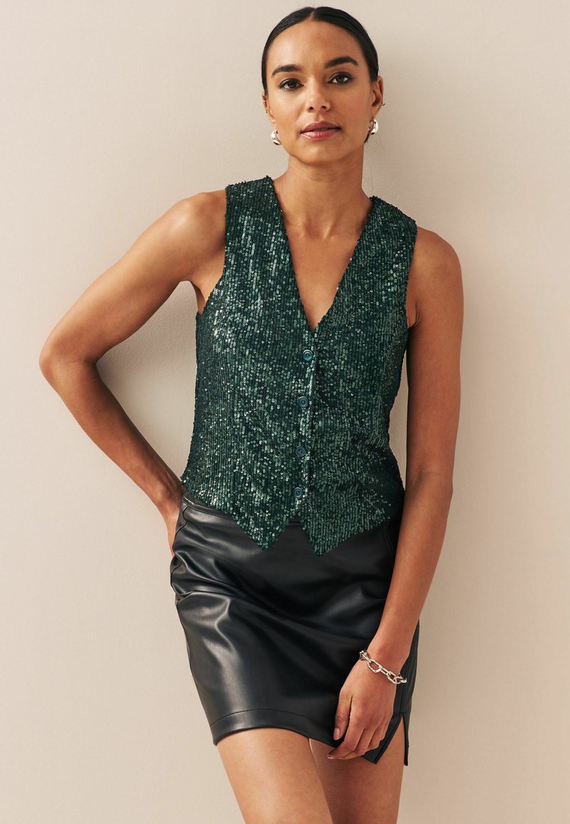 Next SEQUIN - Chaleco - green