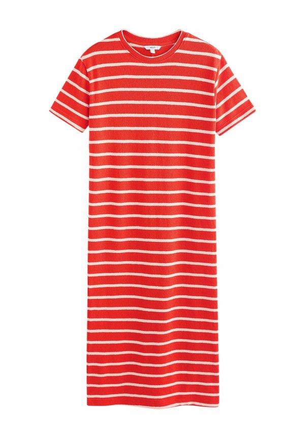 STRIPE LOOK SHORT SLEEVE - Strickkleid