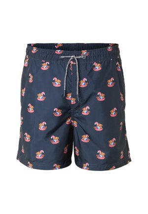 Chill Pill, FLAMINGO BEAR SWIM SHORT - Swimming shorts - navy blue