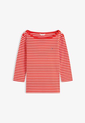 Tommy Hilfiger, CODY BOAT NECK - T-shirt à manches longues - breton fire red/ecru