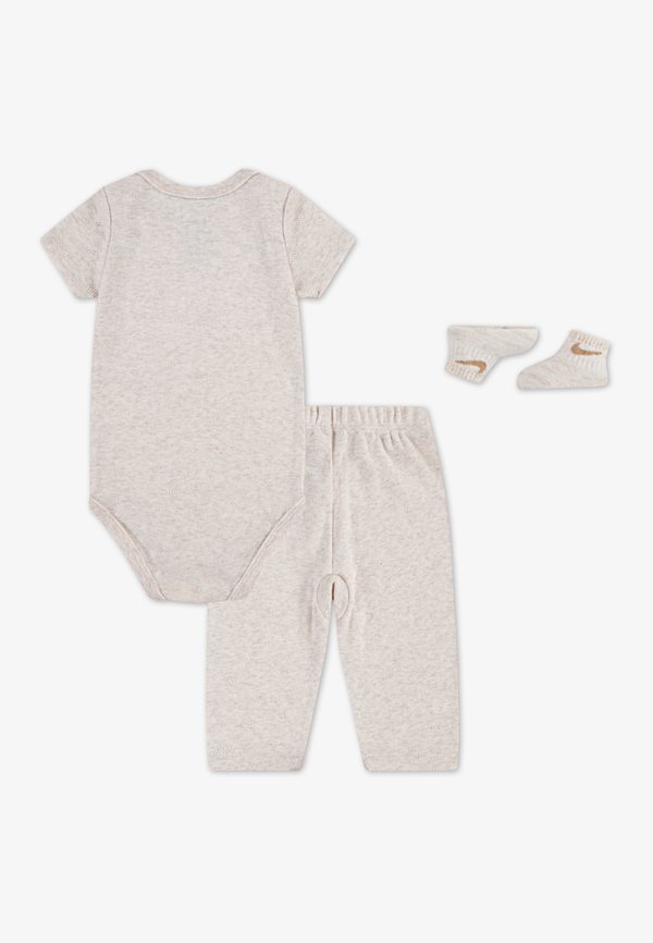 POINTELLE UNISEX SET - Leggings - Trousers - pale ivory heather3