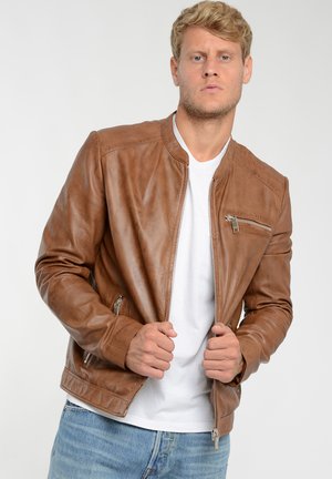 SCHLICHT 42020524 - Veste en cuir - cognac