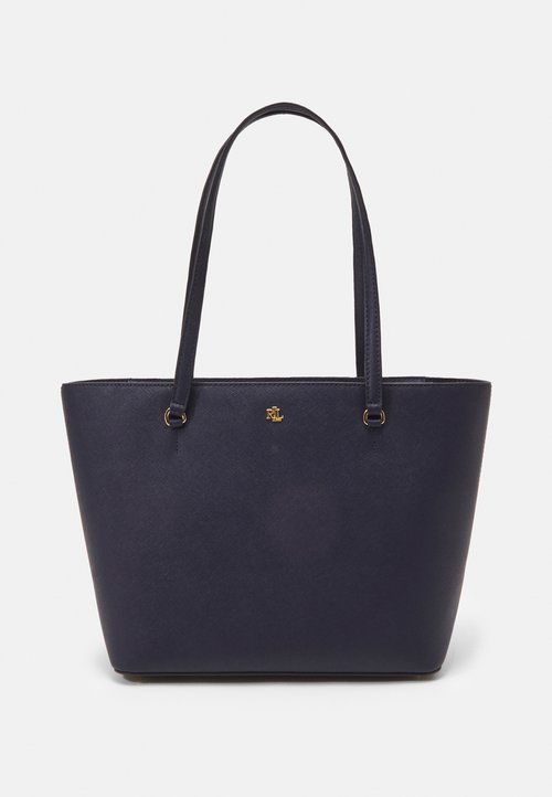 Lauren Ralph Lauren FAUX-LEATHER LARGE REVERSIBLE TOTE BAG - Shopper - refined navy/fiera
