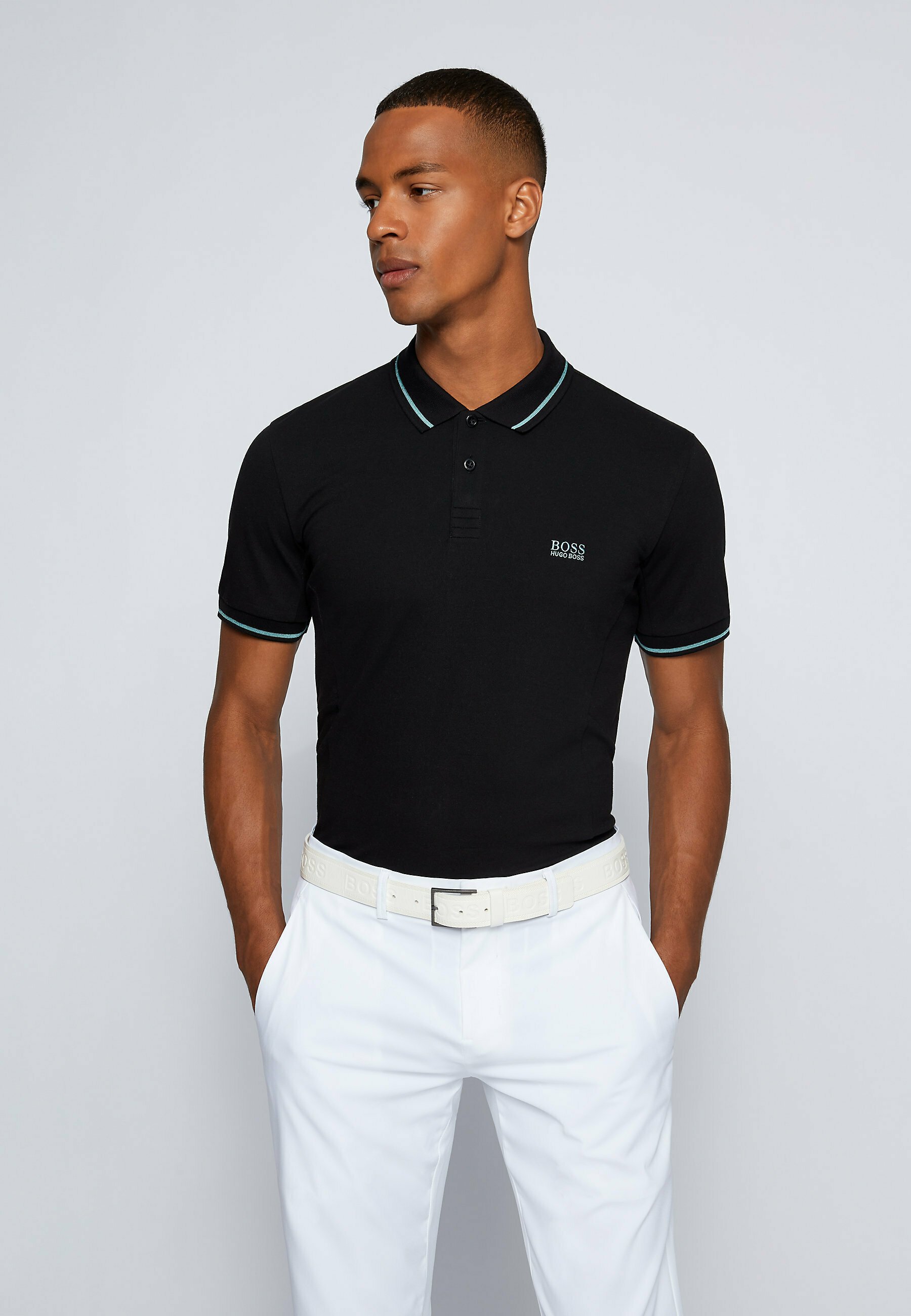 BOSS PAULE - Poloshirt - black/zwart - Zalando.nl