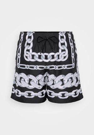 Versace SWIM GOLFO MEDUSA CHAINS PRINT - Swimming shorts - black/silver