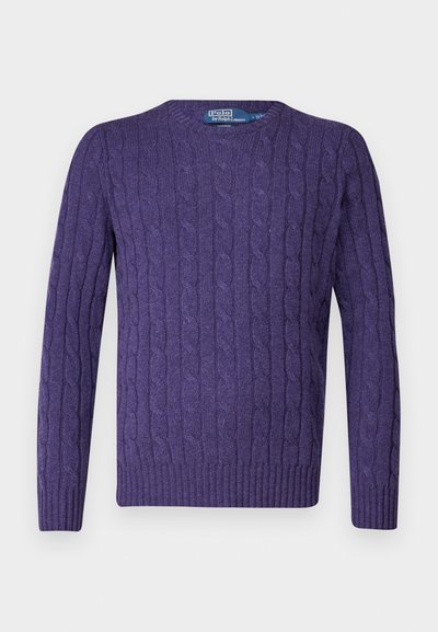 Polo Ralph Lauren THE ICONIC CABLE KNIT CASHMERE JUMPER UNISEX - Pulóver - lavender latte