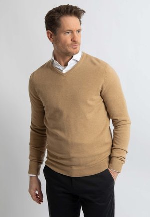 Suitable STEPPIN OUT V-NECK  - Jumper - beige