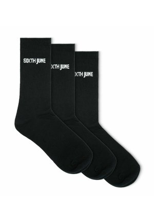 LOGO 3-PACK - Chaussettes - black