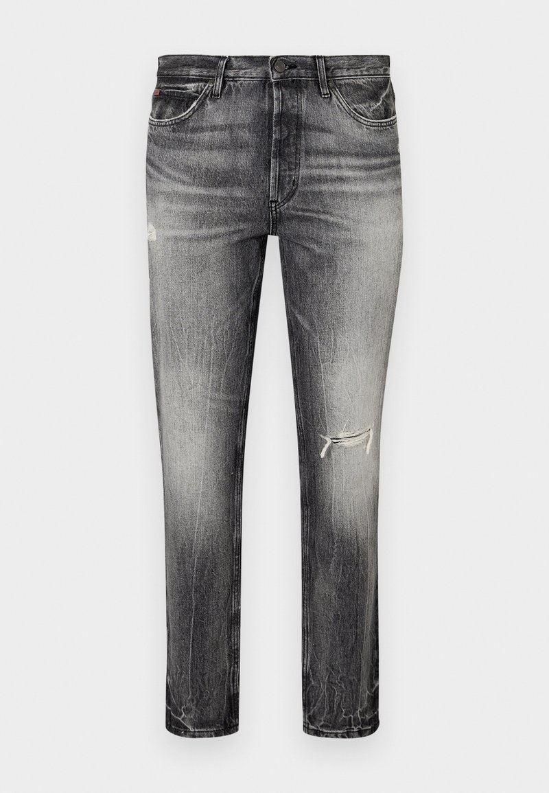 HUGO Slim fit jeans donkergrijs