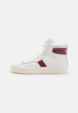 Polo Ralph Lauren COURT VULC  - Høye joggesko - white/red carpet