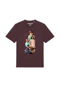watapparel FANCY FOX - T-shirt print - red brown
