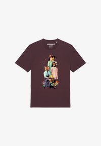 Niet geselecteerd, red brown