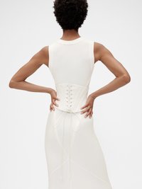 GAP GAP STUDIO STRAPLESS CORSET - Top - new off white