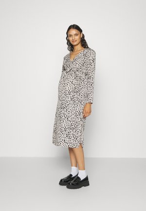 MAMALICIOUS MLRUBY MIDI DRESS - Robe en jersey - ghost gray