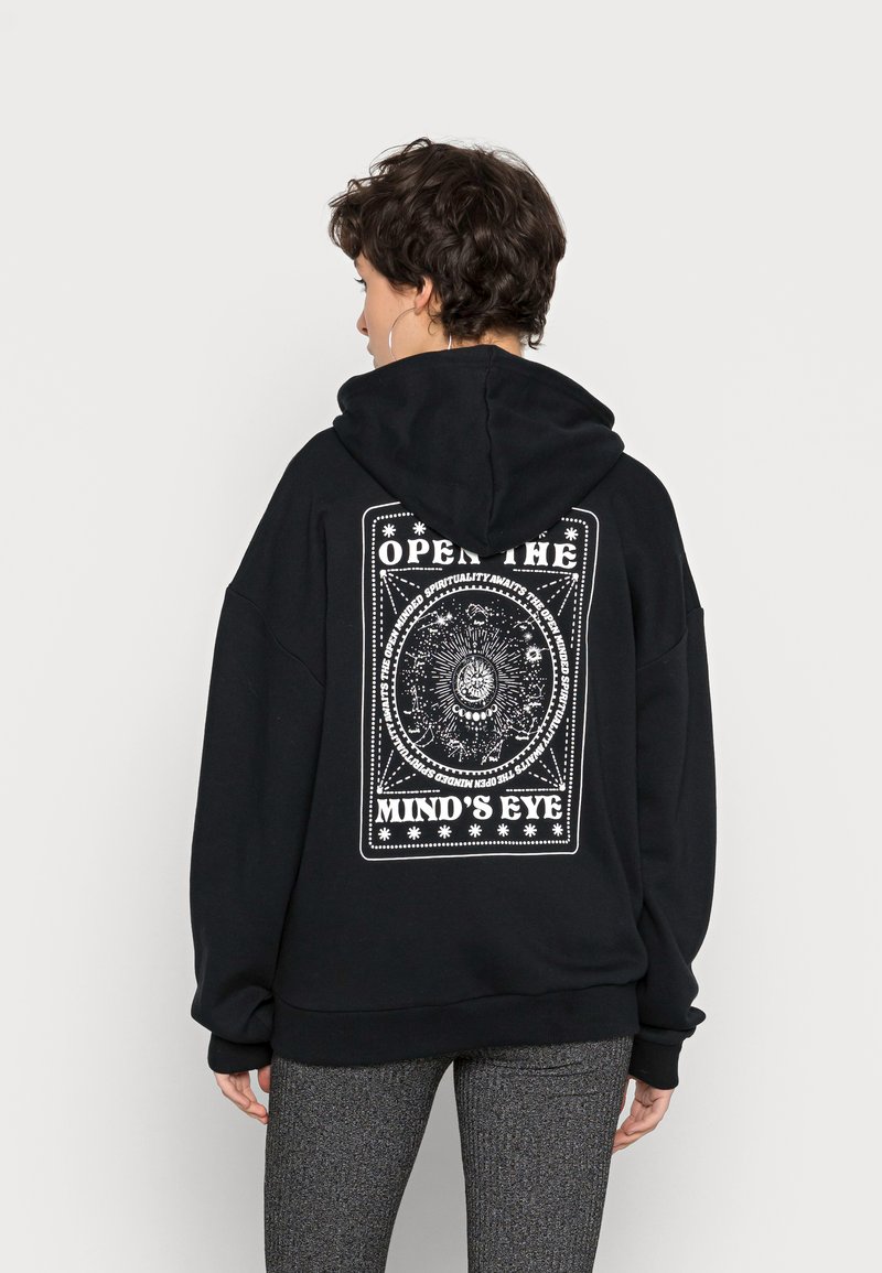 Damen Sweatshirts | Even&Odd EMBROIDERED OVERSIZED HOODED ZIP JACKET Sweatjacke black/schwarz - EW14667 Damen Sweatshirts | Even&Odd EMBROIDERED OVERSIZED HOODED ZIP JACKET Sweatjacke black/schwarz - EW14667