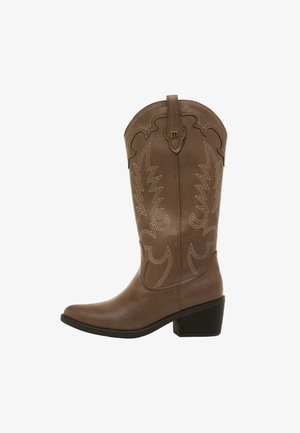 mtng, BOTAS PLANAS DE MUJER TANUBIS - Stivali texani / biker - taupe