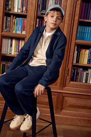 WE Fashion Ľahká bunda - navy blue