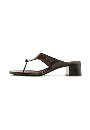 Massimo Dutti T-bar sandals - dark brown