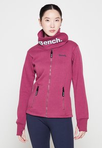 Bench - HAYLO - Zip-up sweatshirt - berry Thumbnail Image 1