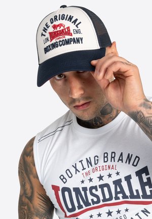 Lonsdale LARNE - Kapa - ecru dark red dark navy