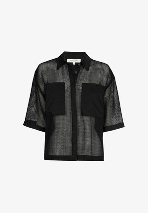 Marie Méro, KURZE GERADE MIT BRUSTTASCHEN - Overhemdblouse - zwart