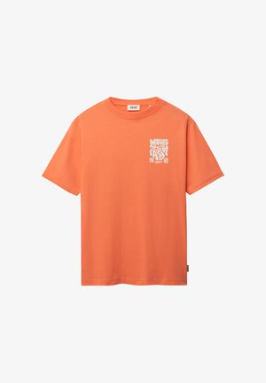 The Sunshine Brand, LIAM WAVES AND RAYS - T-shirt con stampa - orange coral