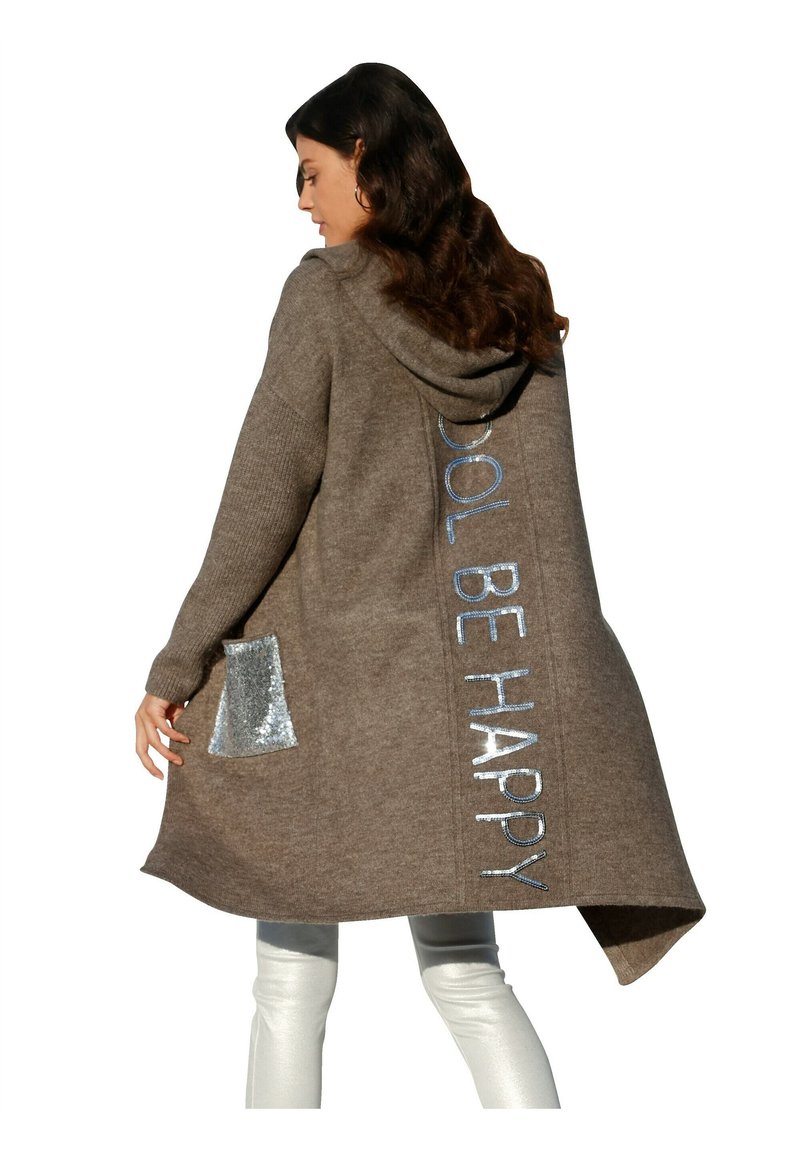 Damen Strickjacken | Amy Vermont Strickjacke braun - KL73138 Damen Strickjacken | Amy Vermont Strickjacke braun - KL73138