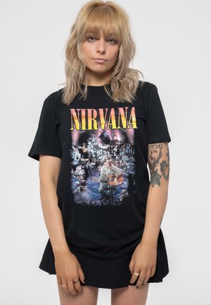 NIRVANA UNPLUGGED PHOTO - Print T-shirt - black