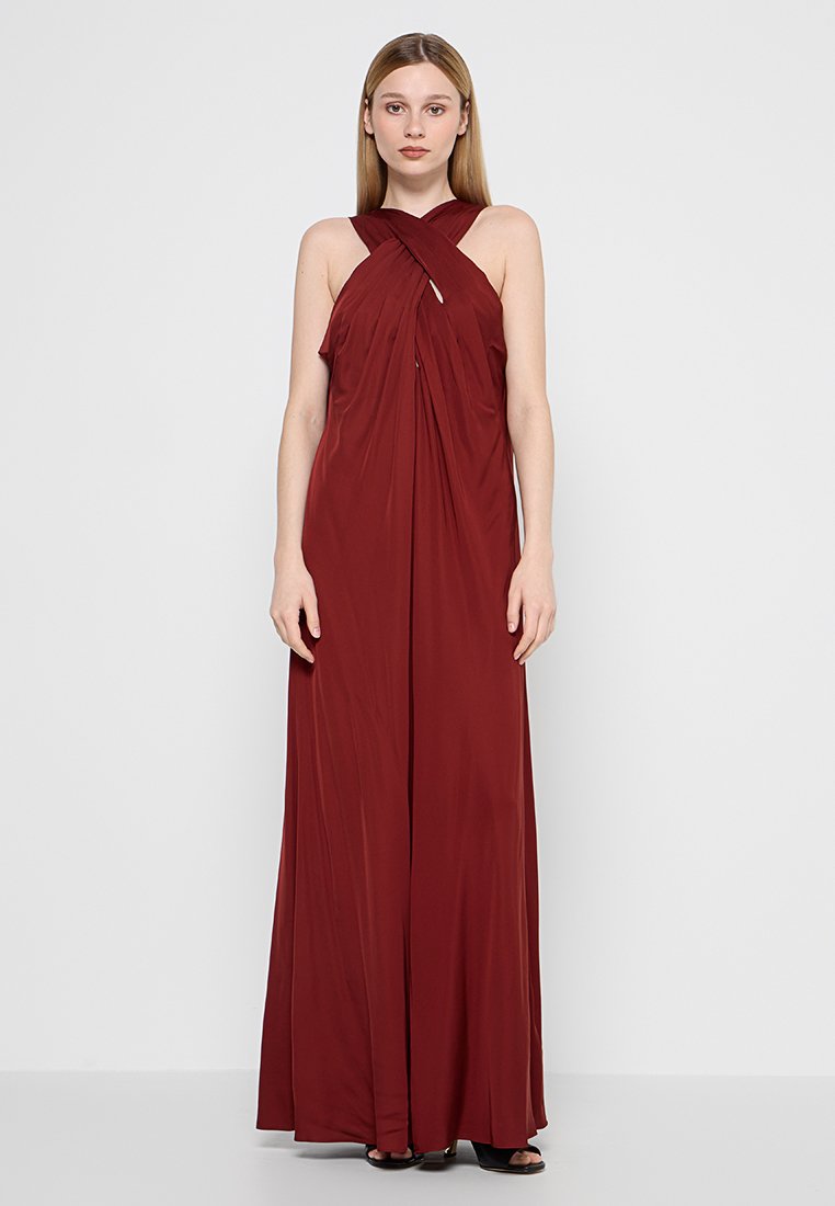 Diane von Furstenberg Maxi-jurk donkerbruin