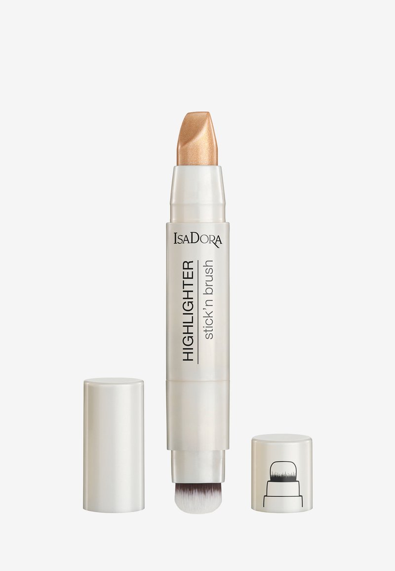IsaDora HIGHLIGHTER STICK'N BRUSH Highlighter bronze shimmer/kobber