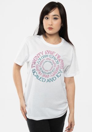 Paradiso Clothing TWENTY ONE PILOTS SCALED AND ICY  - Print T-shirt - white
